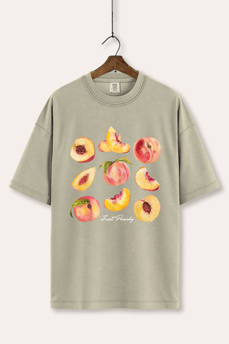 Just Peachy Fruit Graphic Women's Comfort Tee