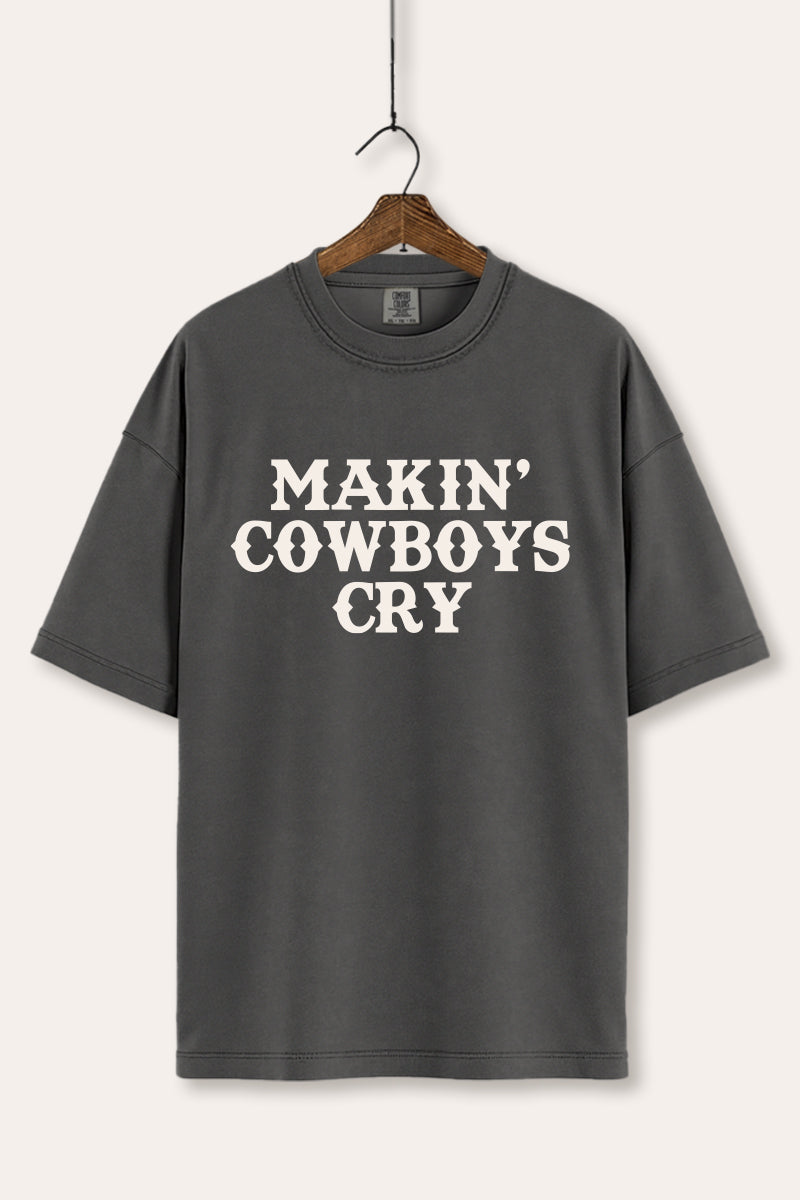Makin' Cowboys Cry Western Graphic Women's Comfort Tee