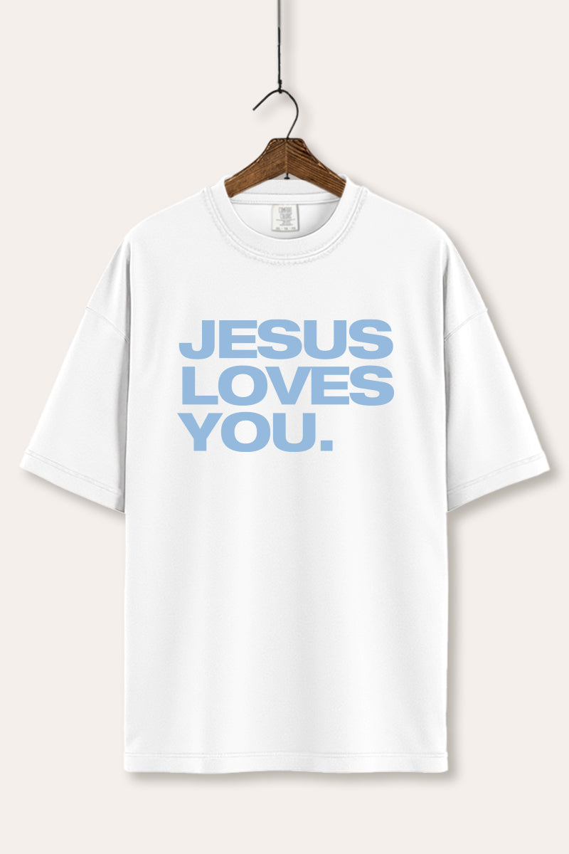 Jesus Loves You Graphic Tee Women's Comfort Fit