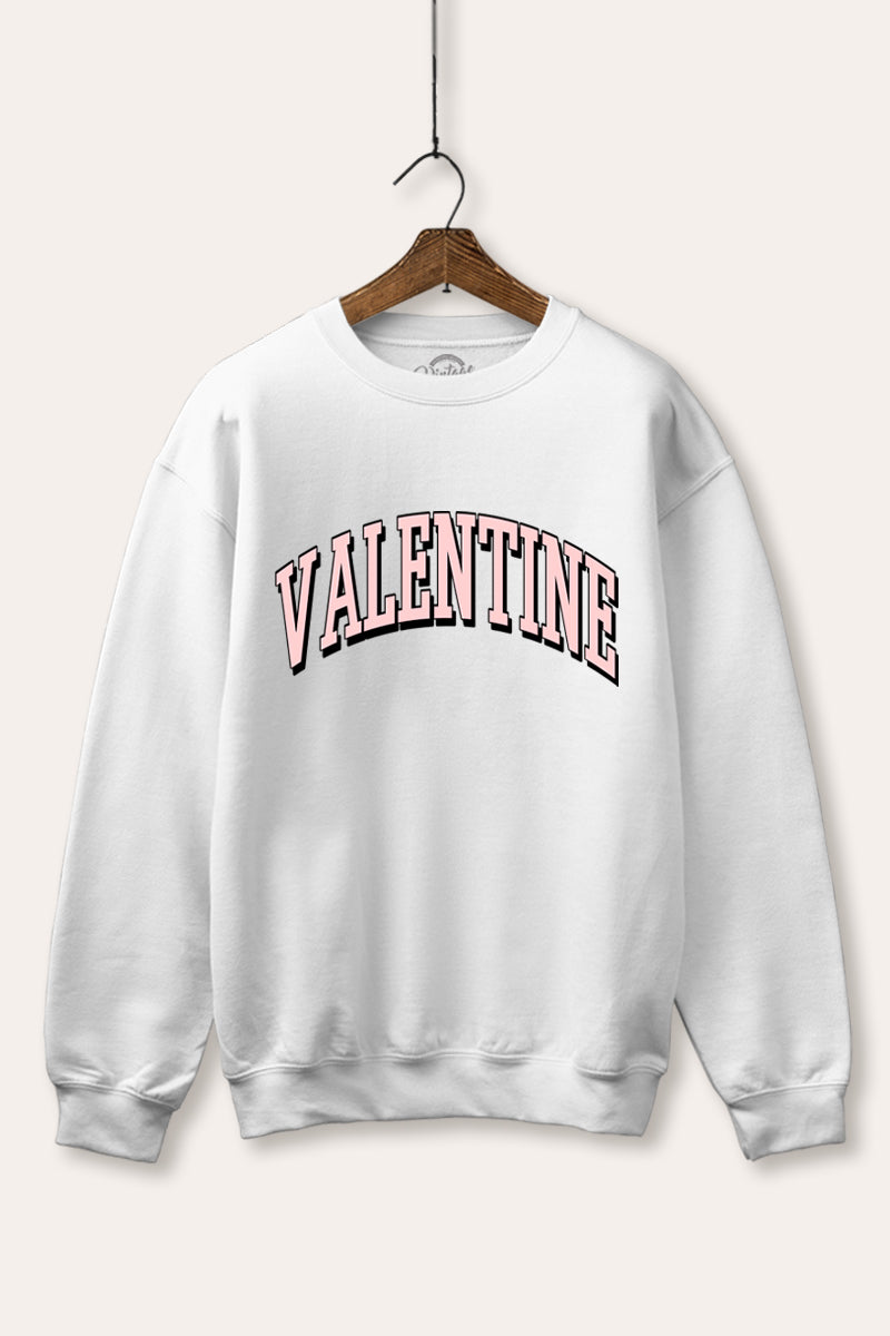 Valentine Collegiate Graphic Fleece Sweatshirt
