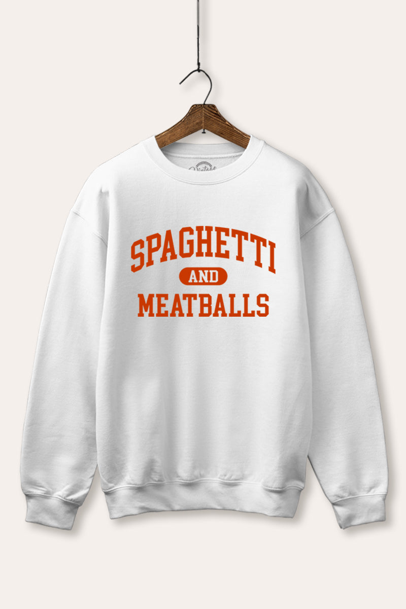 Spaghetti & Meatballs Graphic Fleece Sweatshirt