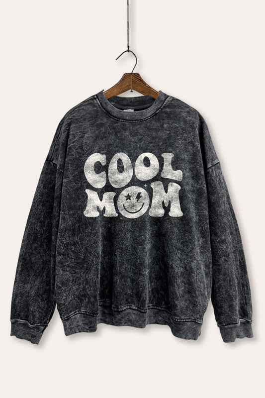 Cool Mom Graphic Mineral Wash Sweatshirt