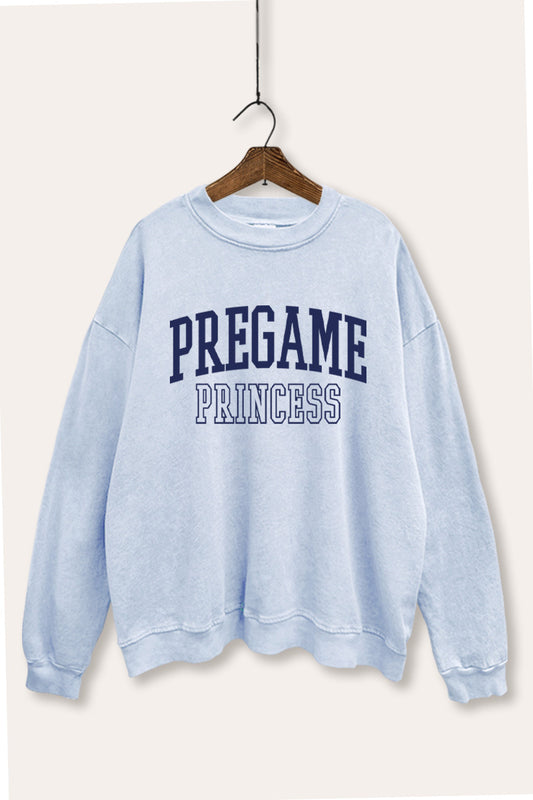 Pregame Princess Graphic Mineral Wash Sweatshirt