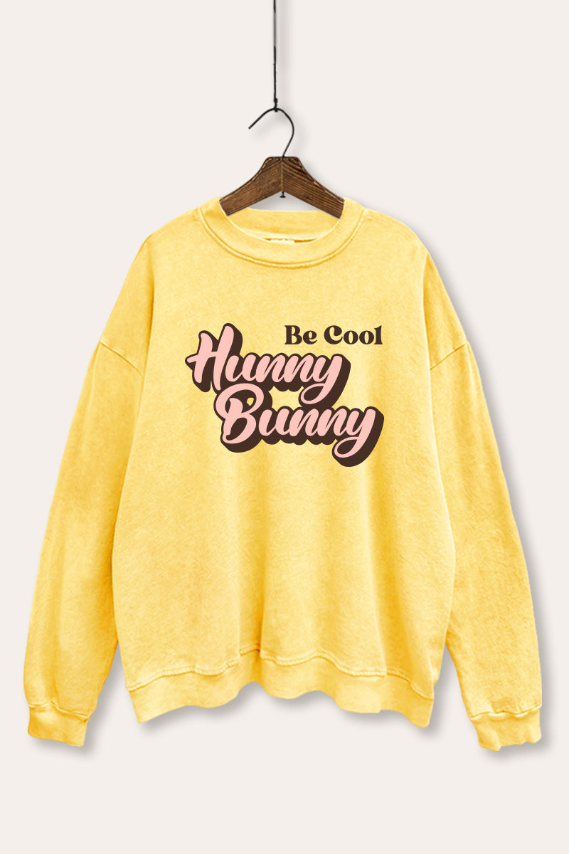 Hunny Bunny Graphic Mineral Wash Sweatshirt