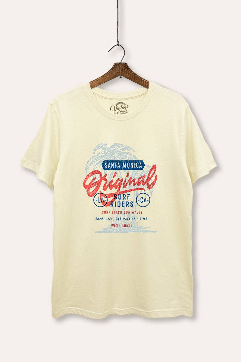Santa Monica Surf Riders Graphic Women's Basic Casual Tee