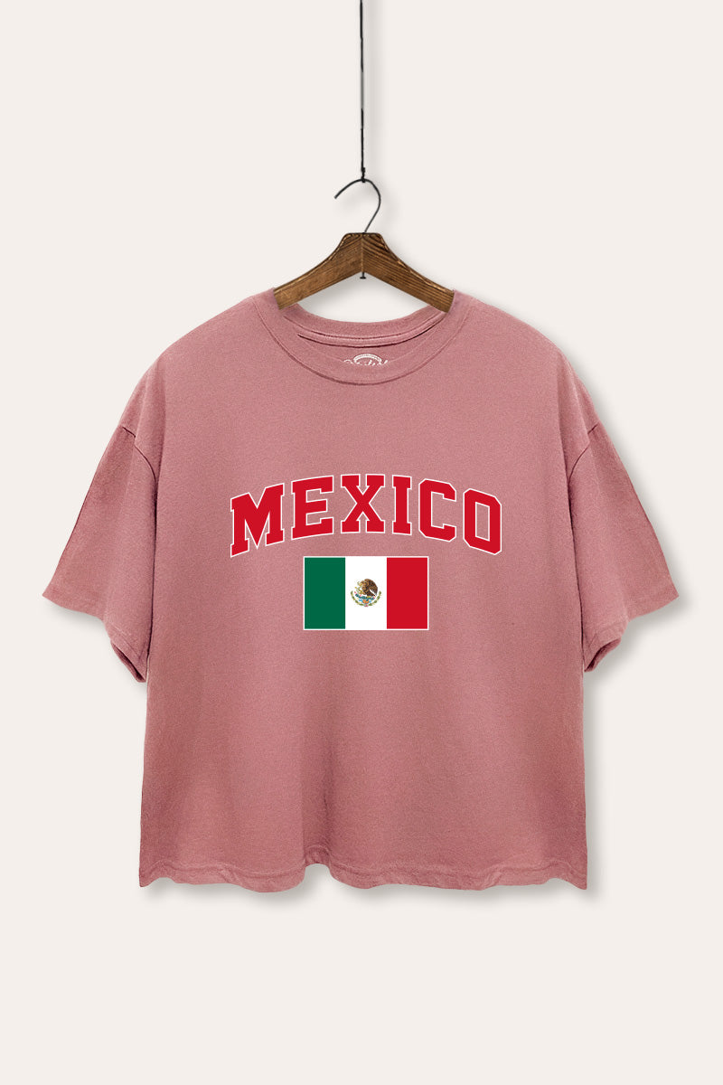 Mexico Graphic Boxy Crop Top