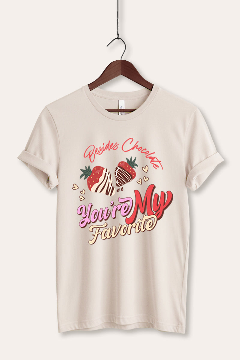 You're My Favorite Typography Women's Jersey Tee