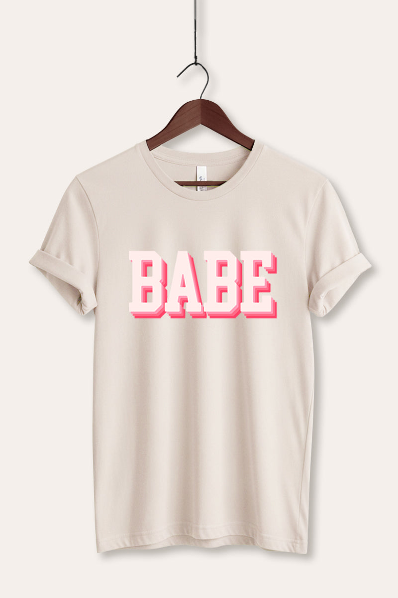 Babe Lettering Graphic Women's Jersey Tee