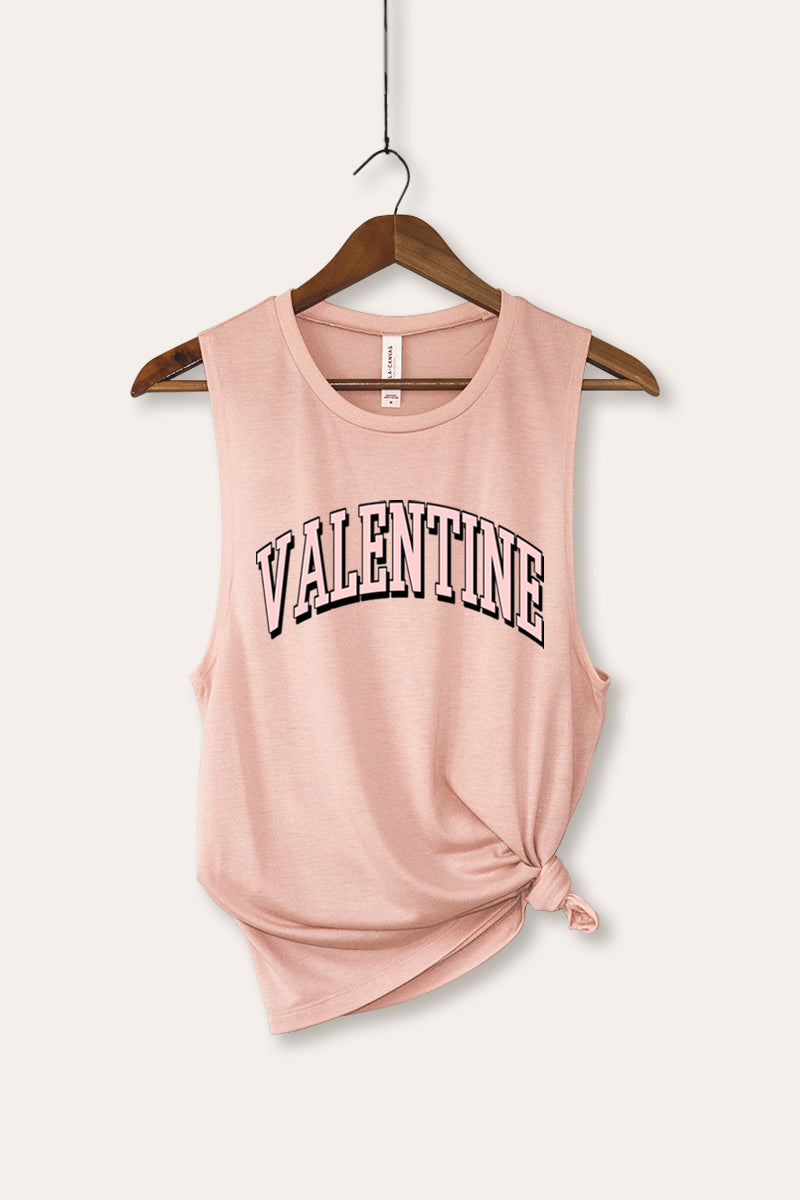 Valentine Collegiate Graphic Women's Jersey Tank Top
