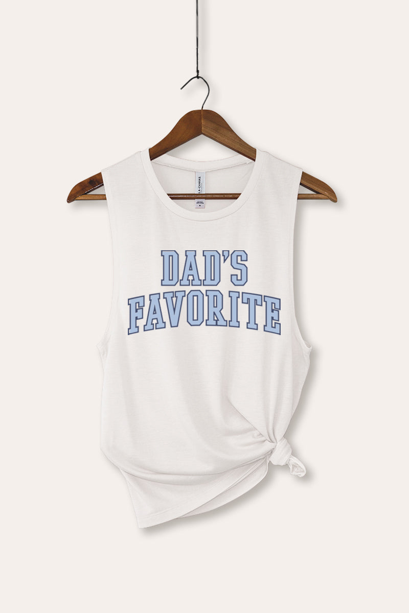 "dad's favorite" bella+canvas® graphic tank top