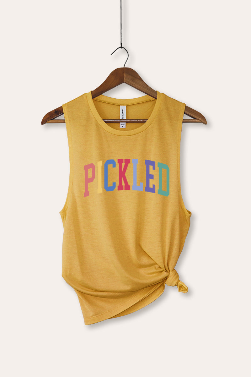 Pickled Colorful Sports Graphic Women's Jersey Tank Top