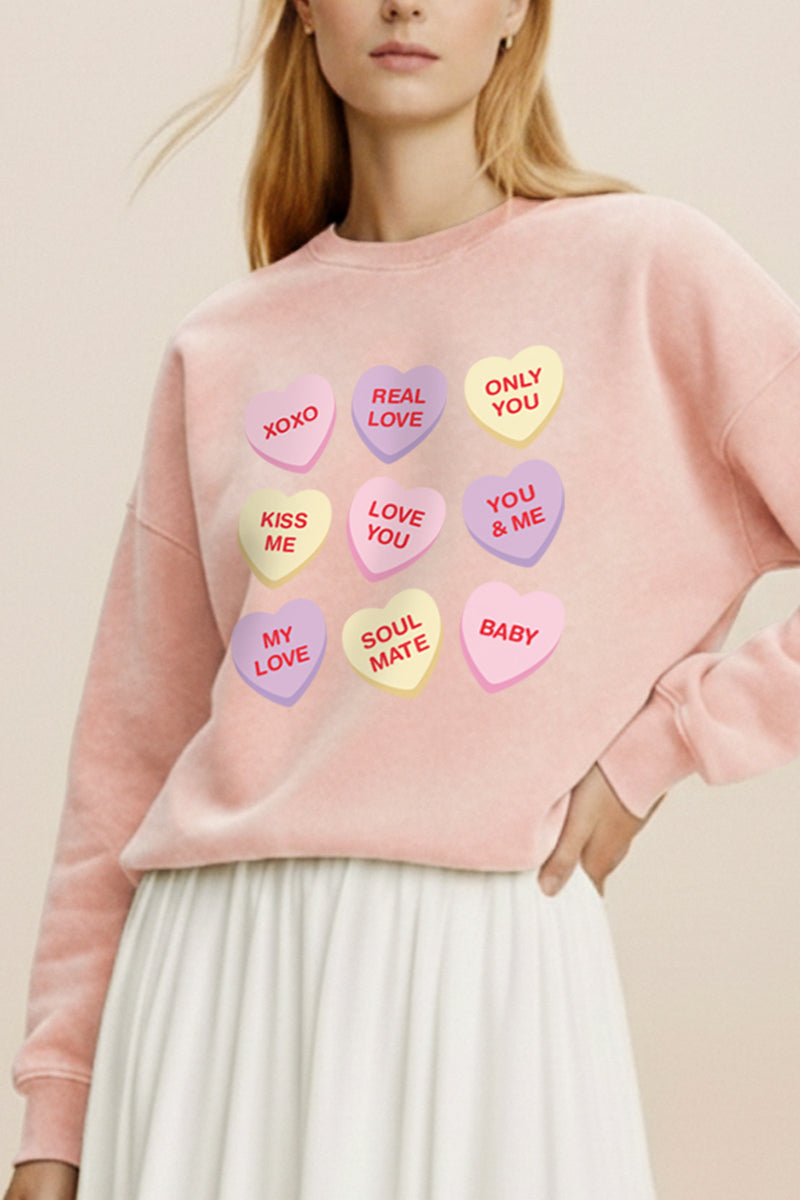 Sweetheart Candy Graphic Mineral Wash Sweatshirt
