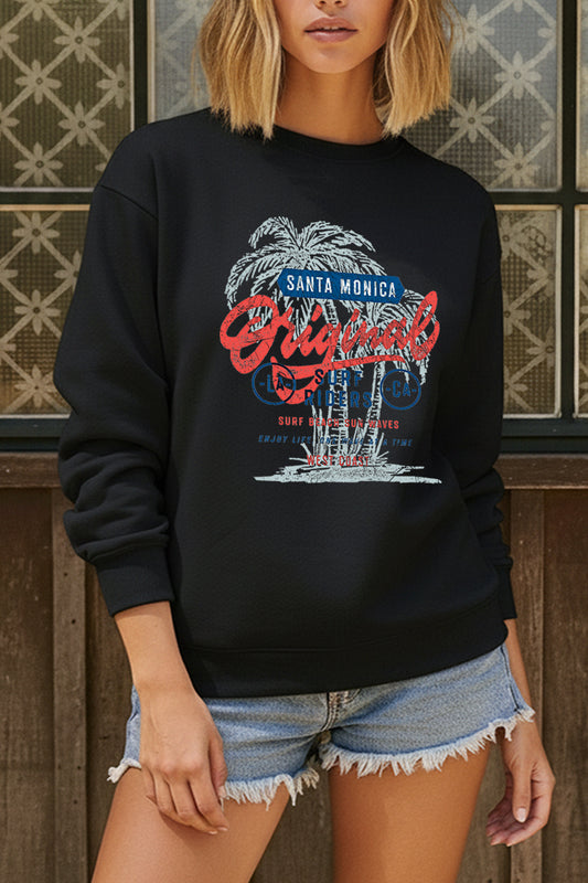 Santa Monica Surf Riders Graphic Fleece Sweatshirt