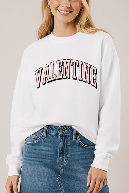 Valentine Collegiate Graphic Fleece Sweatshirt