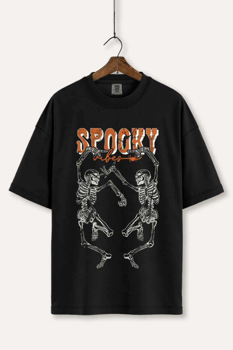 Halloween Spooky Skeletons Graphic Women's Comfort Tee