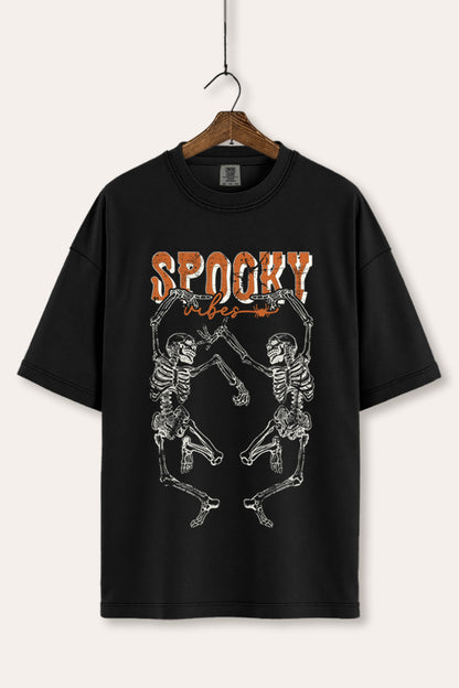 Halloween Spooky Skeletons Graphic Women's Comfort Tee