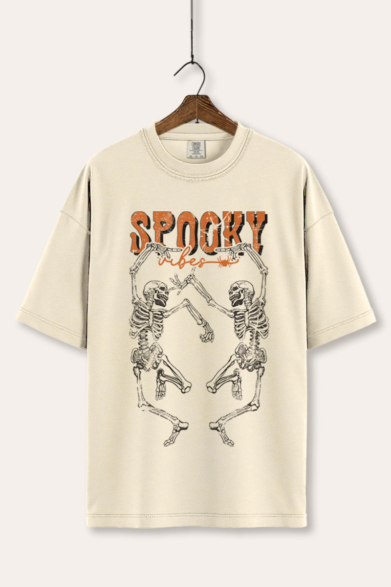 dancing skeletons halloween graphic comfort colors® tee