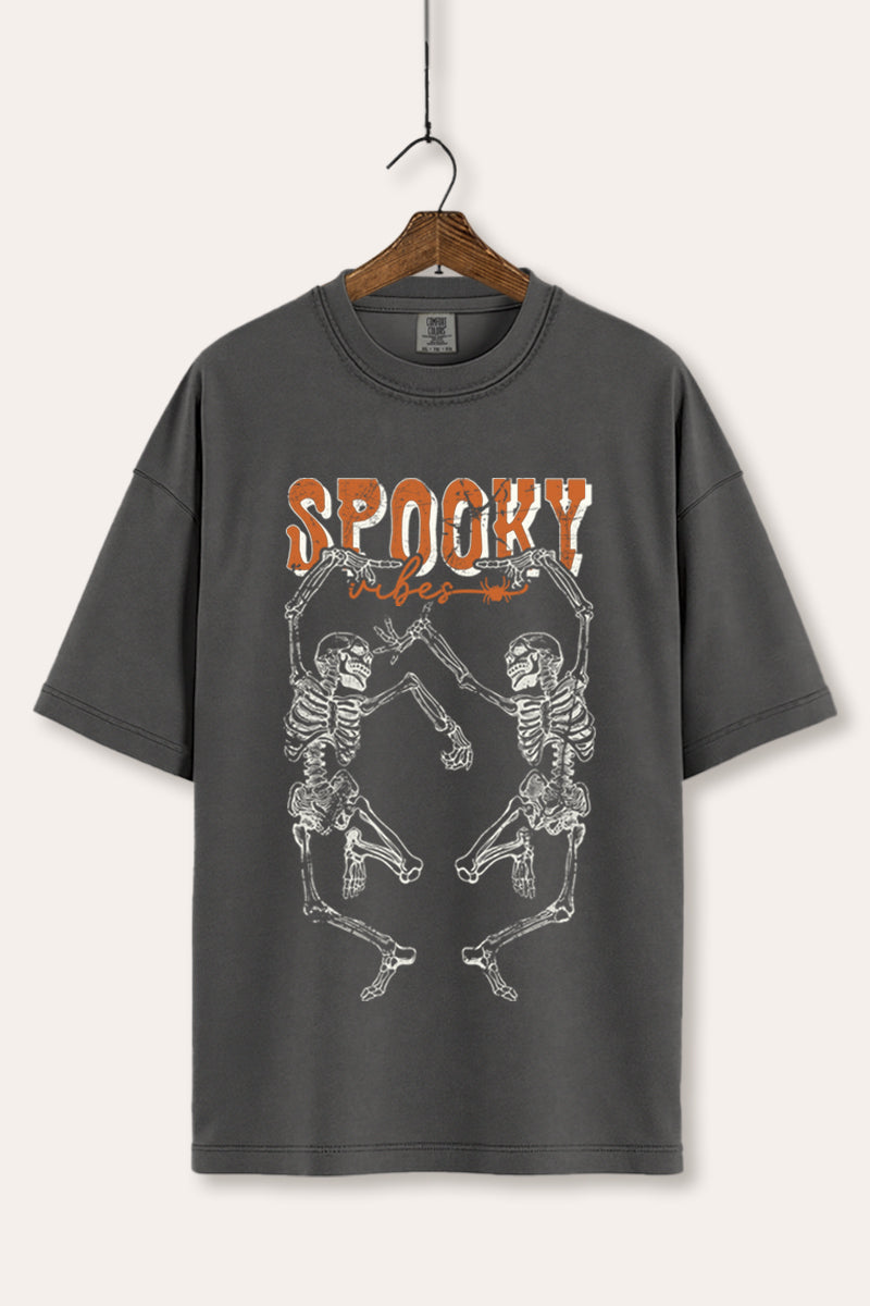 Halloween Spooky Skeletons Graphic Women's Comfort Tee