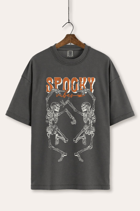 Halloween Spooky Skeletons Graphic Women's Comfort Tee