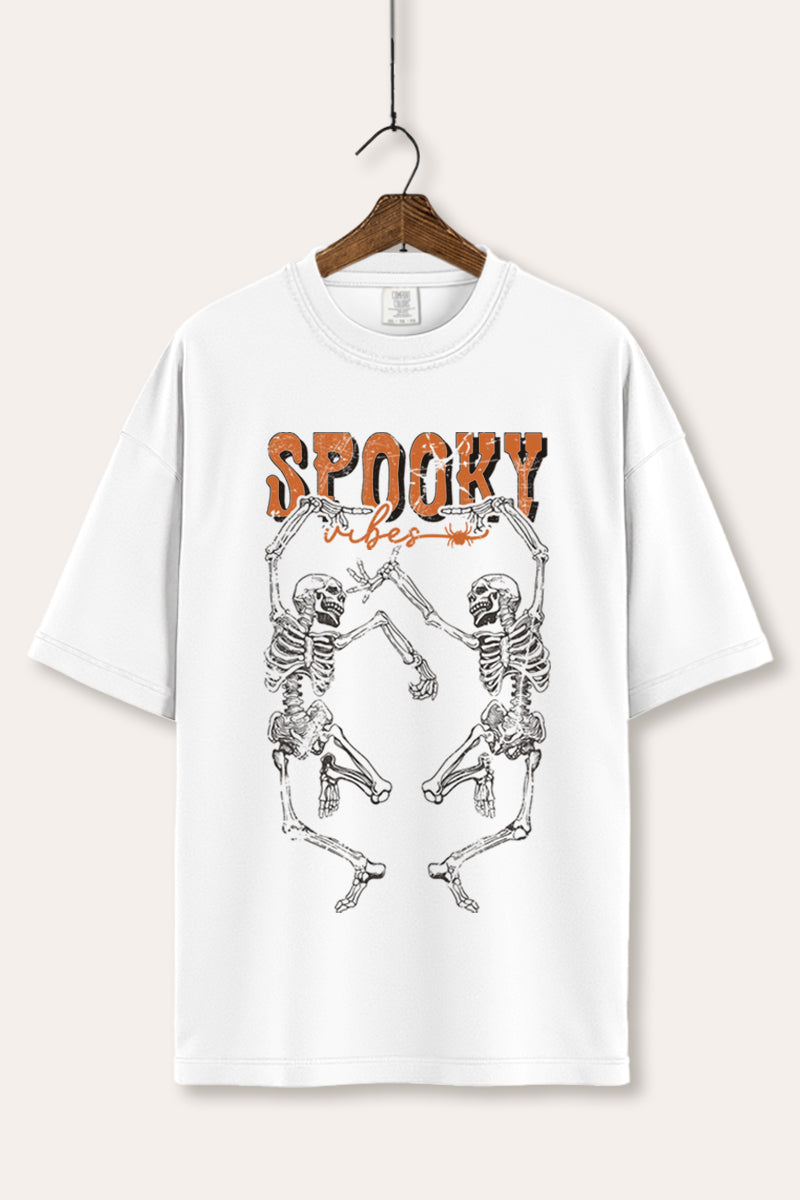 Halloween Spooky Skeletons Graphic Women's Comfort Tee
