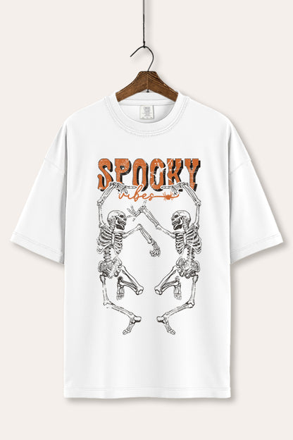 Halloween Spooky Skeletons Graphic Women's Comfort Tee