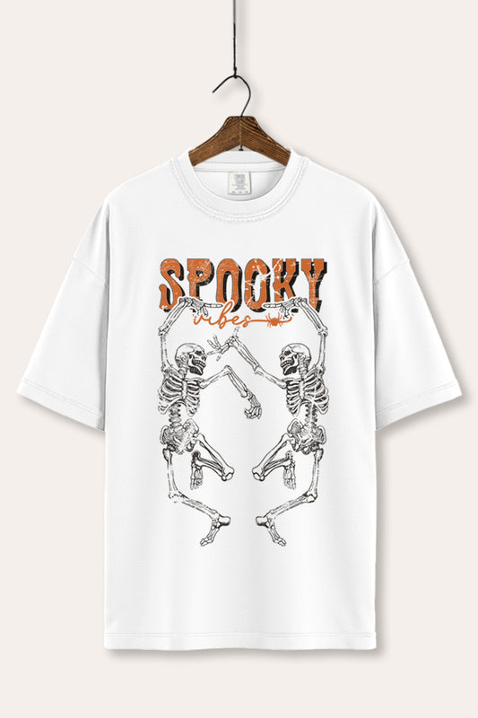 Halloween Spooky Skeletons Graphic Women's Comfort Tee