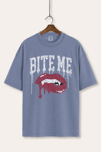 Bite Me Vampire Lips Graphic Women's Comfort Tee
