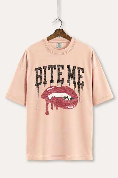 Bite Me Vampire Lips Graphic Women's Comfort Tee