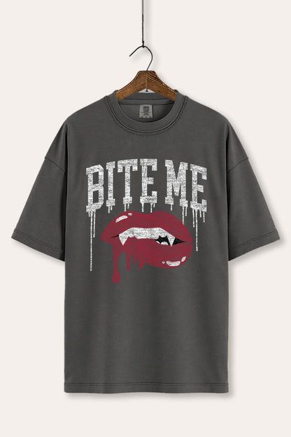 Bite Me Vampire Lips Graphic Women's Comfort Tee