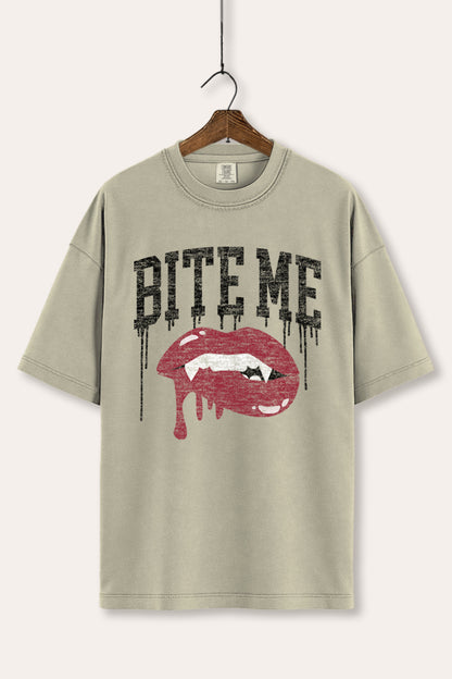 Bite Me Vampire Lips Graphic Women's Comfort Tee