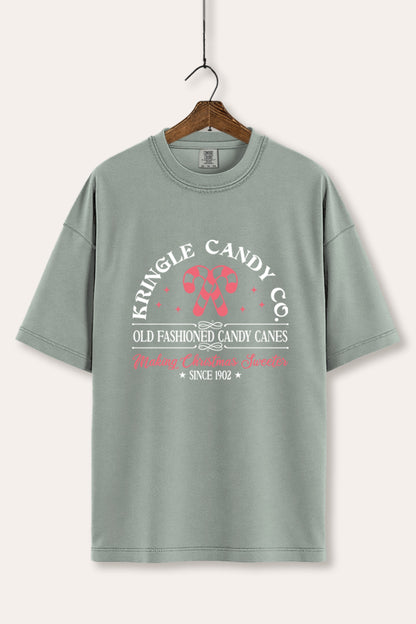 Christmas Candy Cane Graphic Women's Comfort Tee
