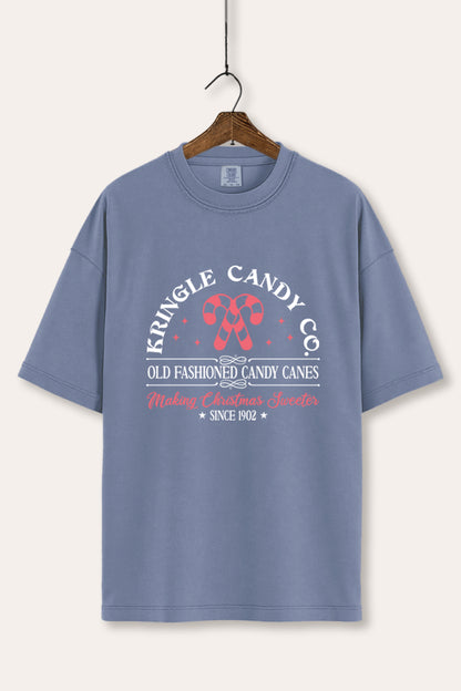 Christmas Candy Cane Graphic Women's Comfort Tee