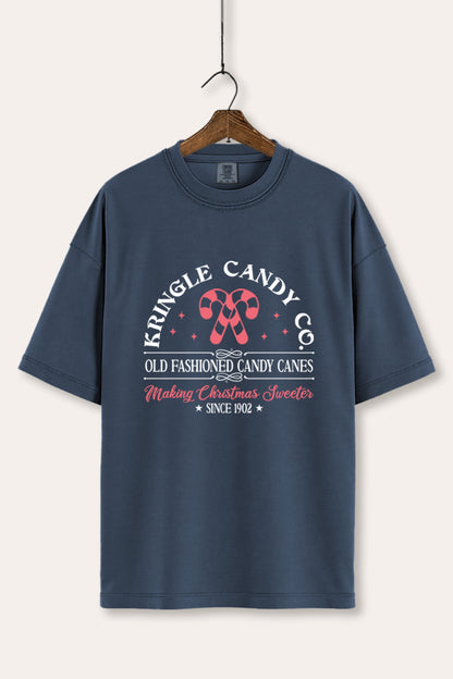 Christmas Candy Cane Graphic Women's Comfort Tee