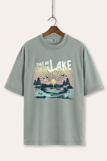 Take Me To The Lake Graphic Women's Comfort Tee