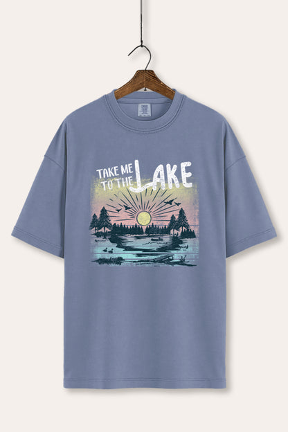 Take Me To The Lake Graphic Women's Comfort Tee