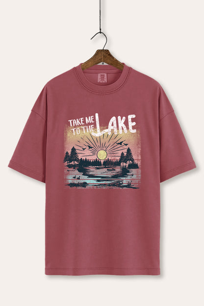 Take Me To The Lake Graphic Women's Comfort Tee