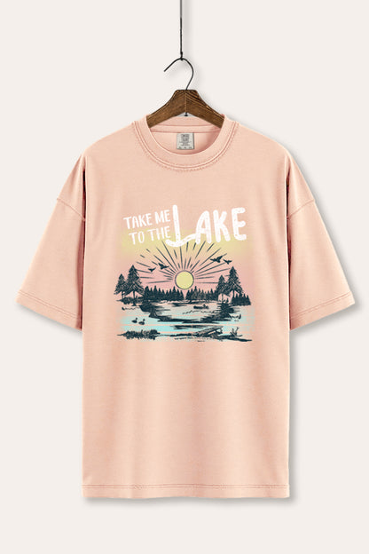 Take Me To The Lake Graphic Women's Comfort Tee