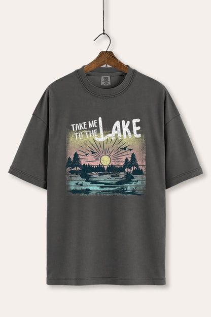 Take Me To The Lake Graphic Women's Comfort Tee