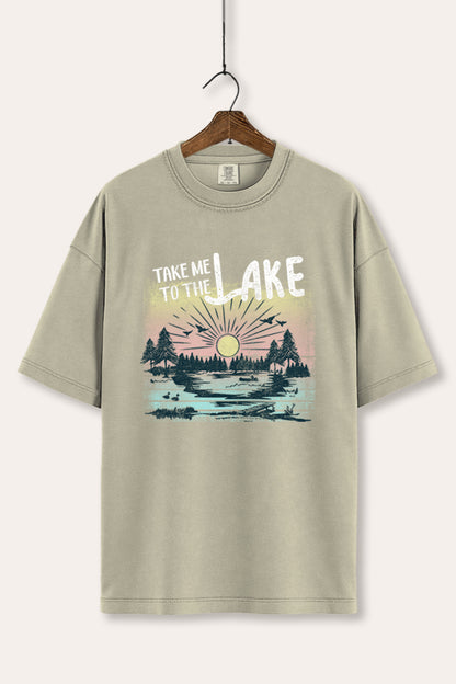 Take Me To The Lake Graphic Women's Comfort Tee