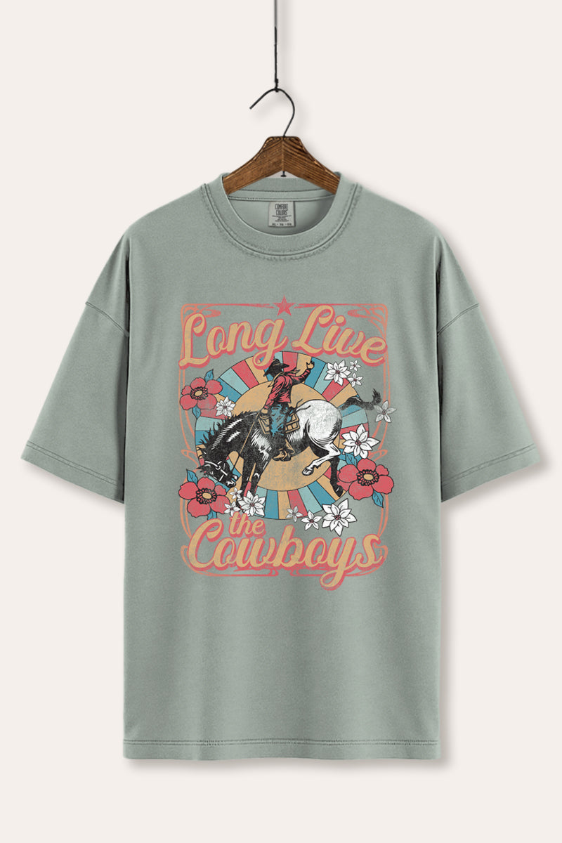"long live the cowboys" comfort colors® graphic tee