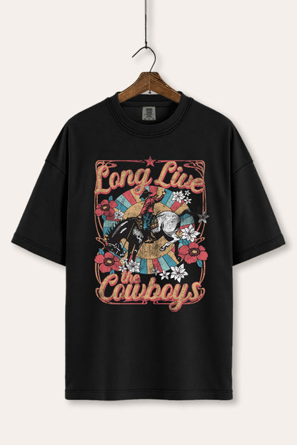 Long Live Cowboys Retro Graphic Women's Comfort Tee