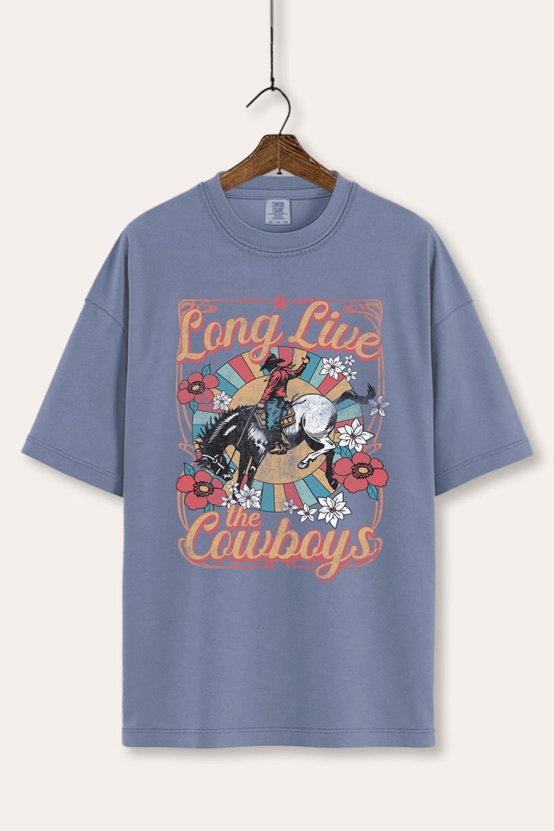 "long live the cowboys" comfort colors® graphic tee