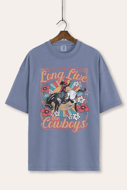 Long Live Cowboys Retro Graphic Women's Comfort Tee