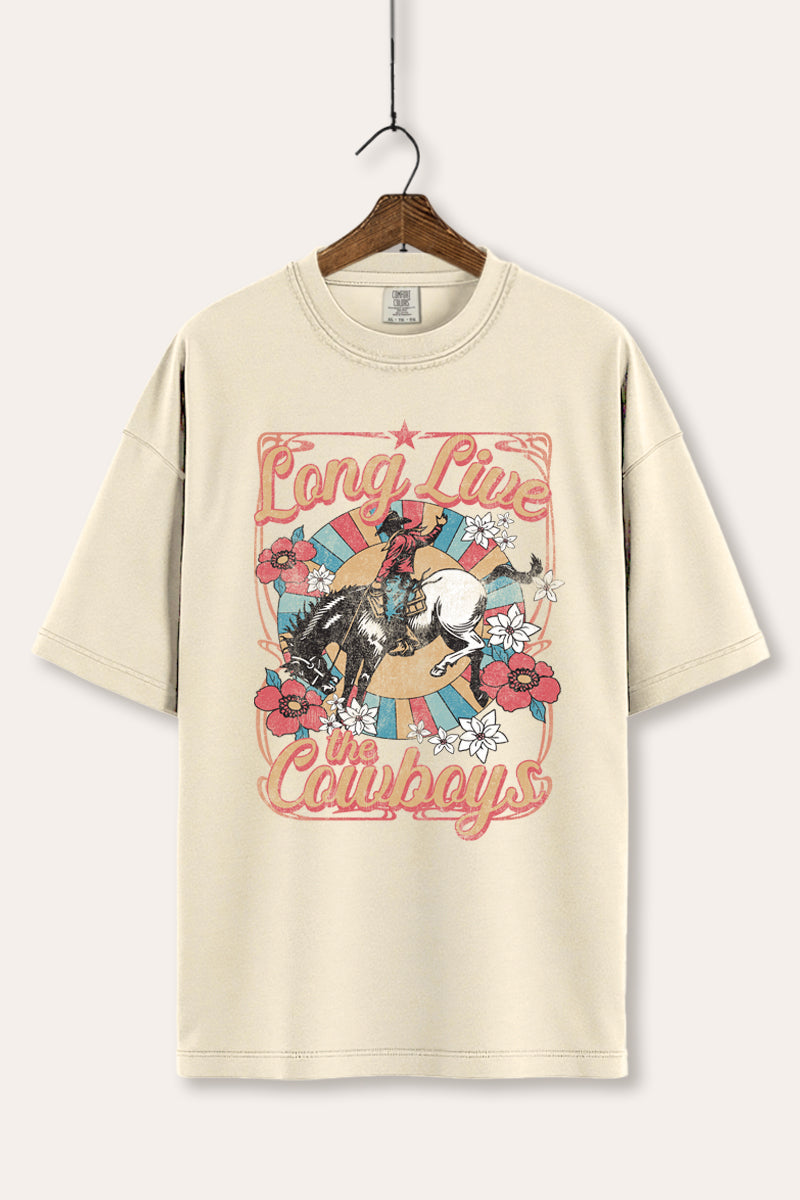 "long live the cowboys" comfort colors® graphic tee
