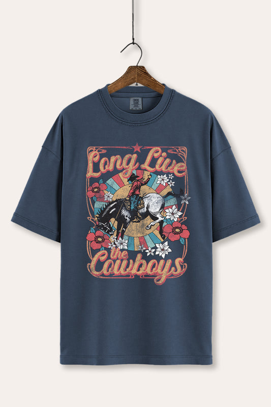 "long live the cowboys" comfort colors® graphic tee
