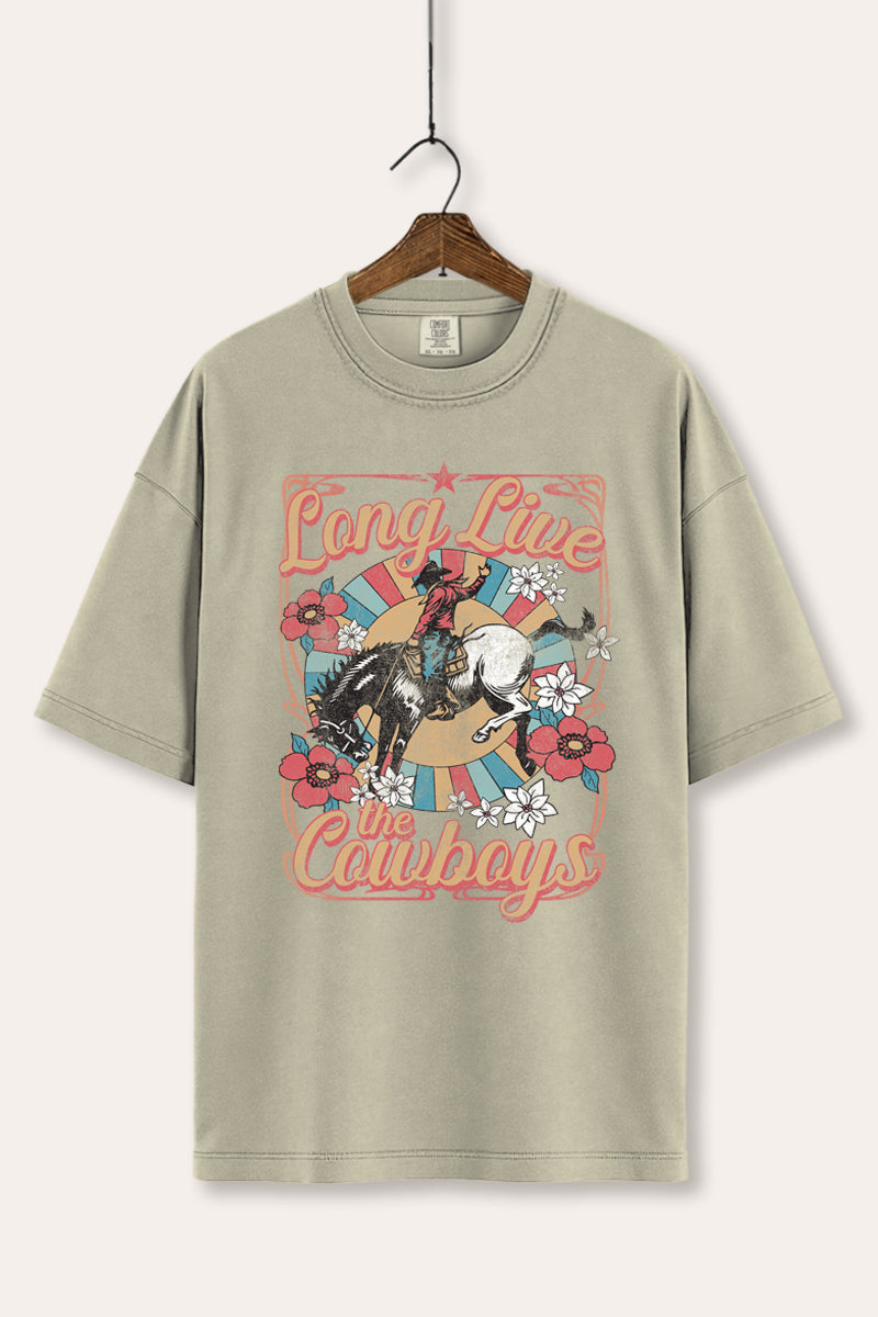 "long live the cowboys" comfort colors® graphic tee