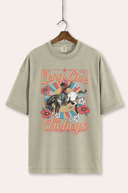 Long Live Cowboys Retro Graphic Women's Comfort Tee