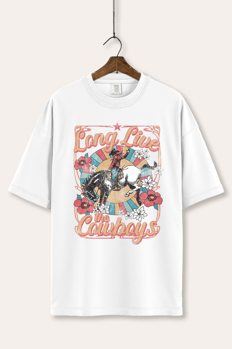 "long live the cowboys" comfort colors® graphic tee