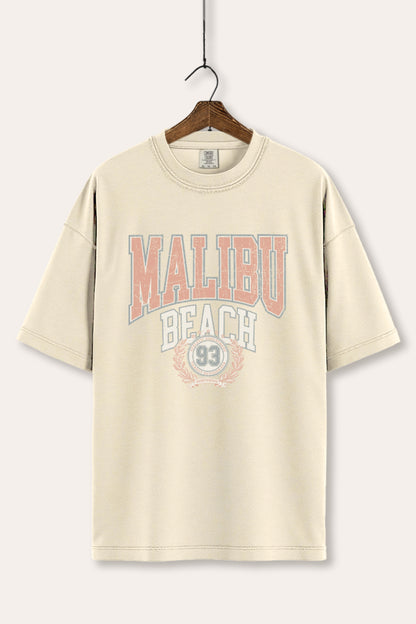 Malibu Beach Collegiate Sports Graphic Women's Comfort Tee