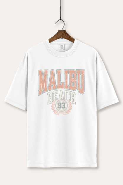Malibu Beach Collegiate Sports Graphic Women's Comfort Tee